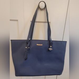 Elegant Navy Blue Women's Shoulder Bag
